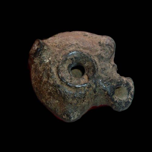 Greek Hellenistic Miniature Black Oil Lamp