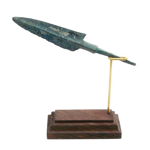 Western Asiatic Bronze Arrow Head on a Custom Made Stand