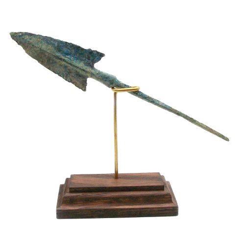 Western Asiatic Bronze Arrow Head on a Custom Made Stand