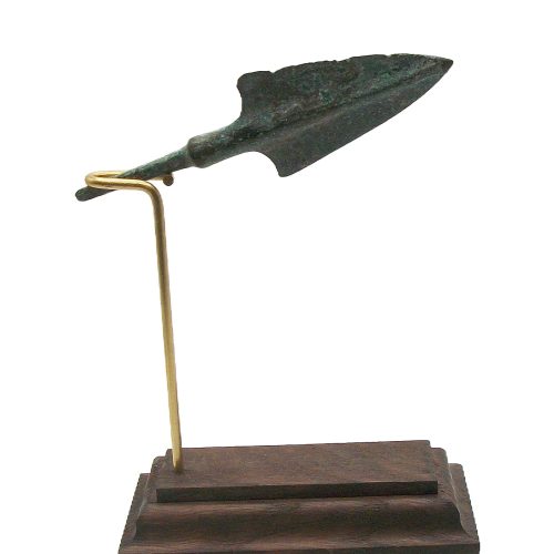 Western Asiatic Bronze Arrow Head on a Custom Made Stand