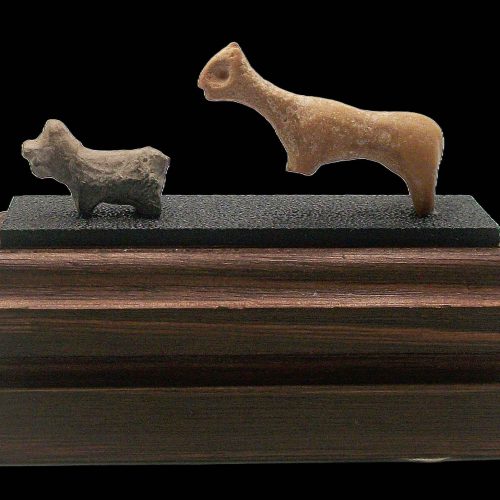 Western Asiatic Stone Animal Figure Pair