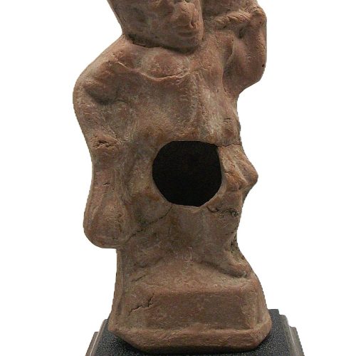 Romano-Egyptian Terracotta Grotesque Figure carrying a Fruit Basket